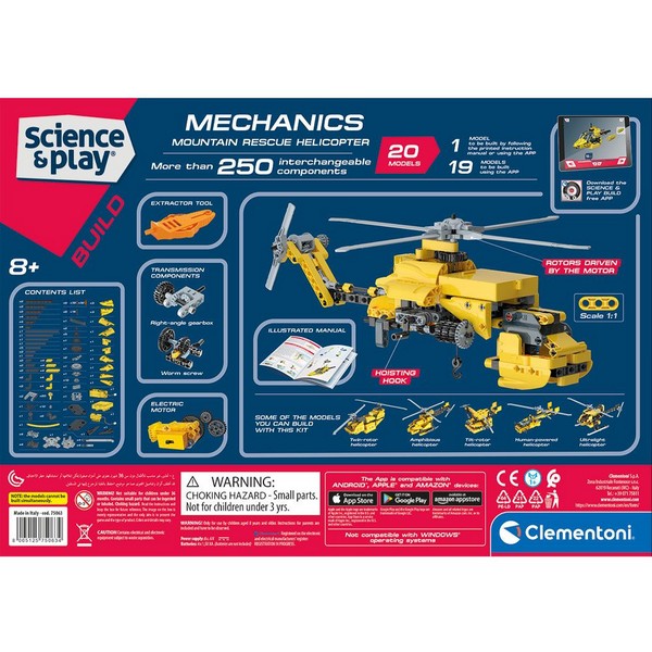 Продукт CLEMENTONI MECHANICS LABORATORY - Конструктор Спасителен хеликоптер 250ч.  - 0 - BG Hlapeta